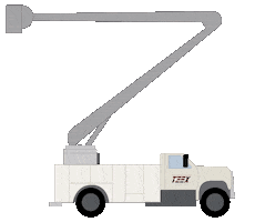itsi bucket truck Sticker by TEEX (Texas A&M Engineering Extension Service)