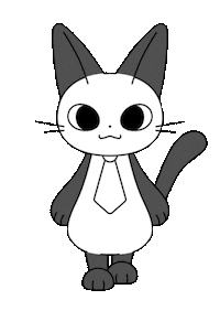 neco-chan cat kawaii walk character Sticker