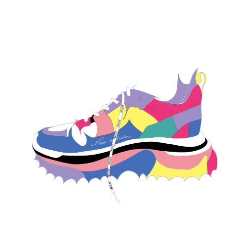 Fashion Sneakers Sticker