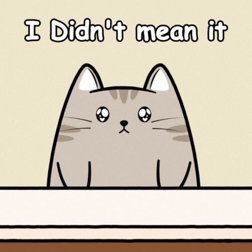 Sorry Cat GIF by MESA My Emotional Support Animal