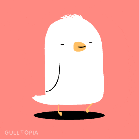 Gulltopia happy cartoon run running GIF