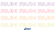 Run Running Sticker by ASICS