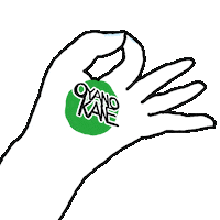 oyanokanerecords money brand hand oyanokane Sticker