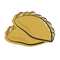 Curry Puff Breakfast Sticker