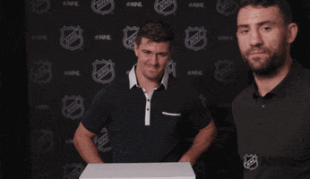 scared ice hockey GIF by NHL