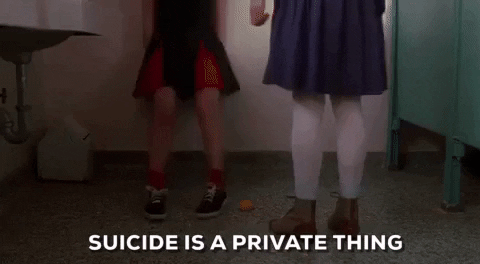 heathers suicide is a private thing GIF