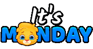 Excited Monday Morning Sticker by Lucas and Friends by RV AppStudios