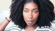 black hair GIF