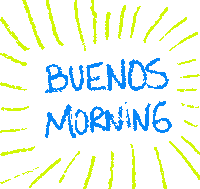 Buenos Dias Sticker by Nilo del Monte