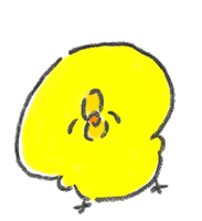 pochimin02 ありがとう 嬉しい ひよこ 喜ぶ Sticker