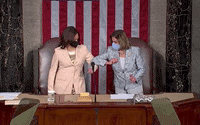 Kamala Harris Elbow Bump GIF by GIPHY News