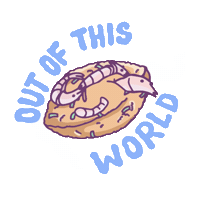 Out Of This World Illustration Sticker by Tusitala