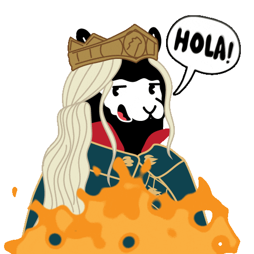 Fire Llama Sticker by Hangertips