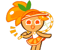 Wave Orange Sticker by cookierun