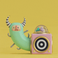 zaycardona cute illustration 3d pop GIF