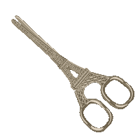 Tour Eiffel Scissor Sticker