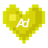 Heart Pixel Sticker by adviewmx