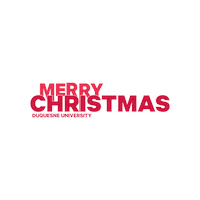 Christmas Du Sticker by Duquesne University