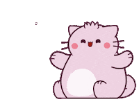 I Hope Cat Sticker by Pembe