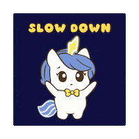 Hold Up Bu Sticker by Brave Unicorn