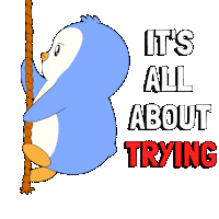 You Got This Never Give Up Sticker by Pudgy Penguins