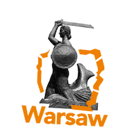 potgovpl girl mermaid statue warsaw Sticker