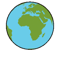 Australia Globe Sticker by Vuba Resin Products