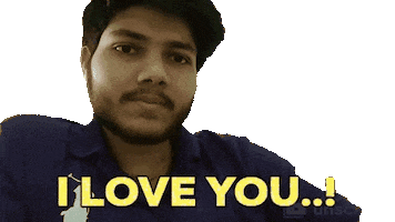 I Love You Sticker by Raghav Bansal