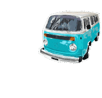 wilooo travel drive van nico Sticker