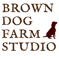 Brown Dog Art Sticker by Brown Dog Farm Studio