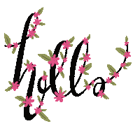 Pink Hello Sticker