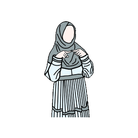 singlelillah cute islam muslim hijab Sticker