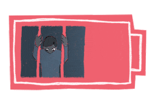 Tired Phone Sticker by Dan Leydon