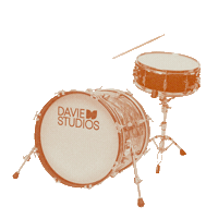 Drums Sticker by Davie Studios Toronto