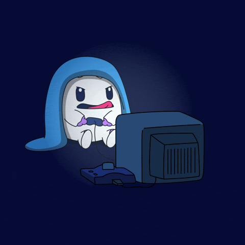 Staying Up Late Video Games GIF by Magic Eden