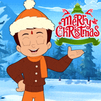 Christmas Happy Holidays GIF by Chhota Bheem