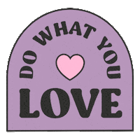 blocprint love do what you love love my job love your work Sticker