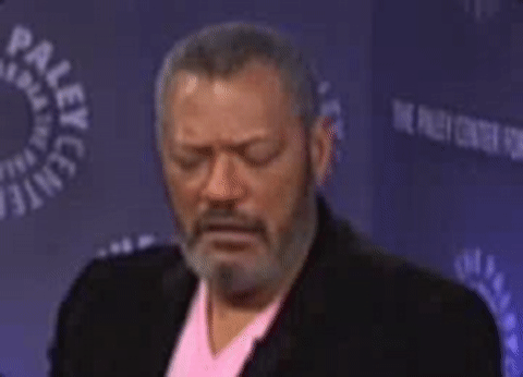 shocked laurence fishburne GIF by The Paley Center for Media