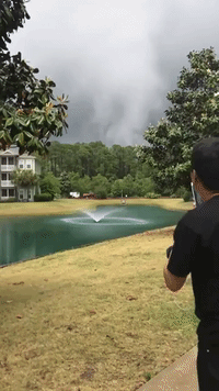 Waterspout Churns Overhead in Panama City Beach