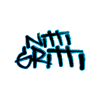 DJNittiGritti nitti nitti gritti gritti nitti gritti logo Sticker