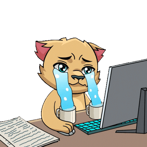 Sad Cry Sticker by Kabu