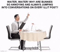 Bunnies Waiter GIF