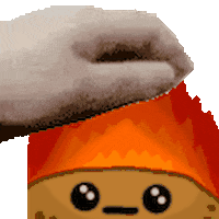 miemmiem fire potato papa miemmiem GIF