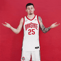 College Basketball Shrug GIF by Ohio State Athletics