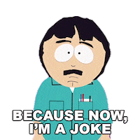 Randy Marsh Im A Joke Sticker by South Park