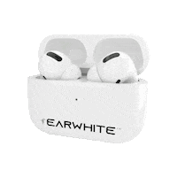 earwhite music cool white sound Sticker