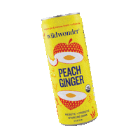 drinkwildwonder organic peach mango probiotic Sticker