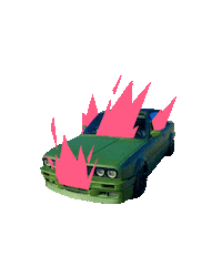 Car Burn Sticker by Vincent Winter