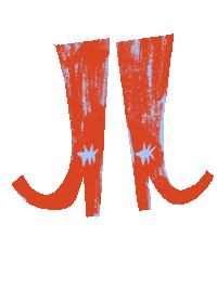 Cowboy Boots Sticker