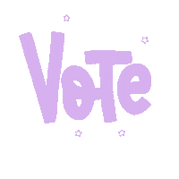 lizmakesthings stars purple vote election Sticker